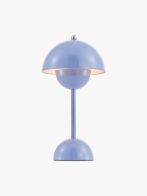 abajur de mesa azul
