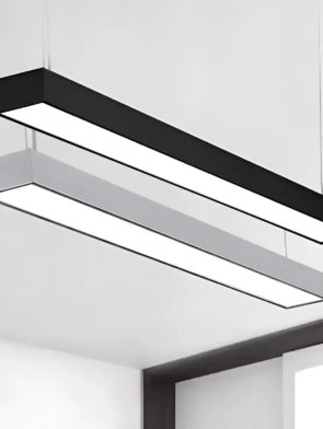 Pendente Linear em aço e acrílico