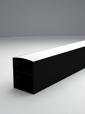 Perfil de iluminação linear LED 3m instalado em ambiente moderno