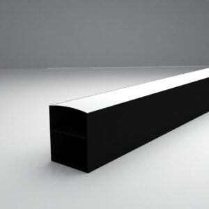Perfil de iluminação linear LED 3m instalado em ambiente moderno