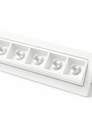 Embutido Linea V 10W LED orientável 15 e 30 graus 3000K branco e preto