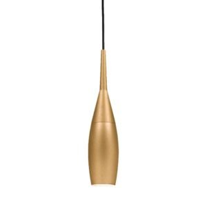 Detalhe do acabamento dourado do Pendente Kalyx I em alumínio.