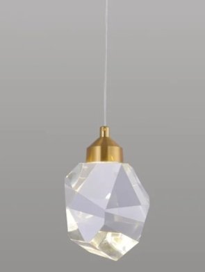 Pendente Cristal Rivne decorando ambiente moderno e elegante