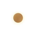 Arandela Flat LED 5W 3000K preta com acabamento microtexturizado