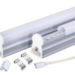 Calha T8 LED 9W instalada em ambiente residencial
