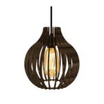 Pendente Gota Orvalho MDF dimensões 240x240x440mm