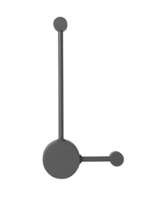 Pendente Ponto LED 2W Preto em alumínio com LED incorporado para iluminação decorativa interna
