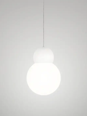 Pendente Snowman Branco 20W E-27 Bivolt Dimmerizável