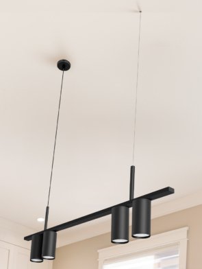 Pendente Tubus B5 branco para iluminação decorativa interna