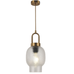 Pendente bronze decorativo para lâmpada Bulbo LED