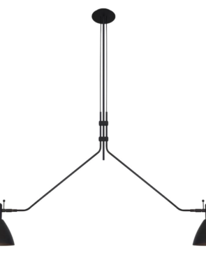 Pendente de teto E27 em metal preto e branco com design moderno para iluminação decorativa.