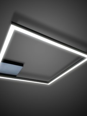 Plafon Tech P LED 30W 4000K 127V branco e preto