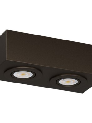 Spot plano duplo de sobrepor GU10 14W em alumínio