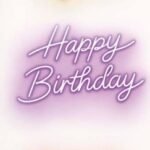 Arandela Neon Happy Birthday