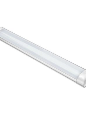 Luminária Sobrepor Linear LED 18W branca 600mm com LED integrado e 3240 lúmens.