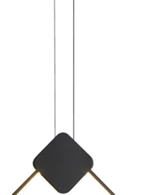 Pendente Leeds LED preto 10W 1456 lúmens