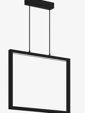 Pendente Montaggio LED 7W 2700K preto em alumínio com design moderno para ambientes internos.