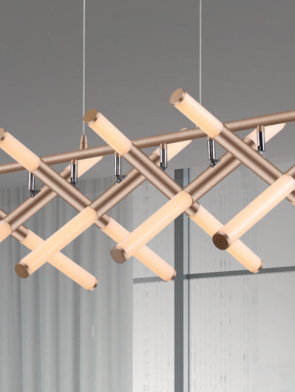 Pendente Tubo LED 7W 3000K preto em alumínio e acrílico com design moderno para sala de jantar e bancada