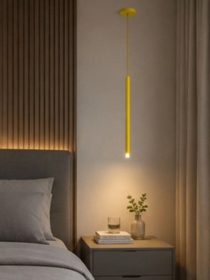 Pendente Wande dourado e preto com cristal e soquete G9