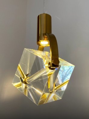 Pendente cubo cristal